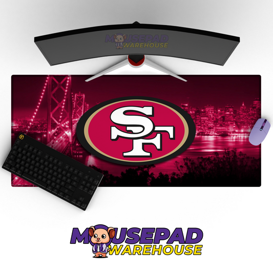 San Francisco 49ers V7 Mousepad Deskmat Mockup