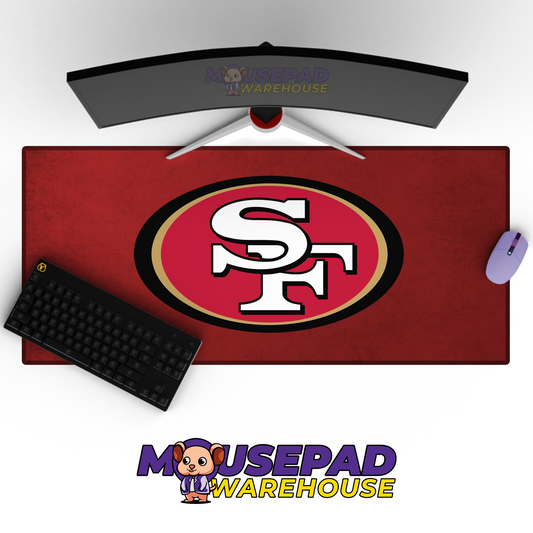 San Francisco 49ers V9 Mousepad Deskmat Mockup