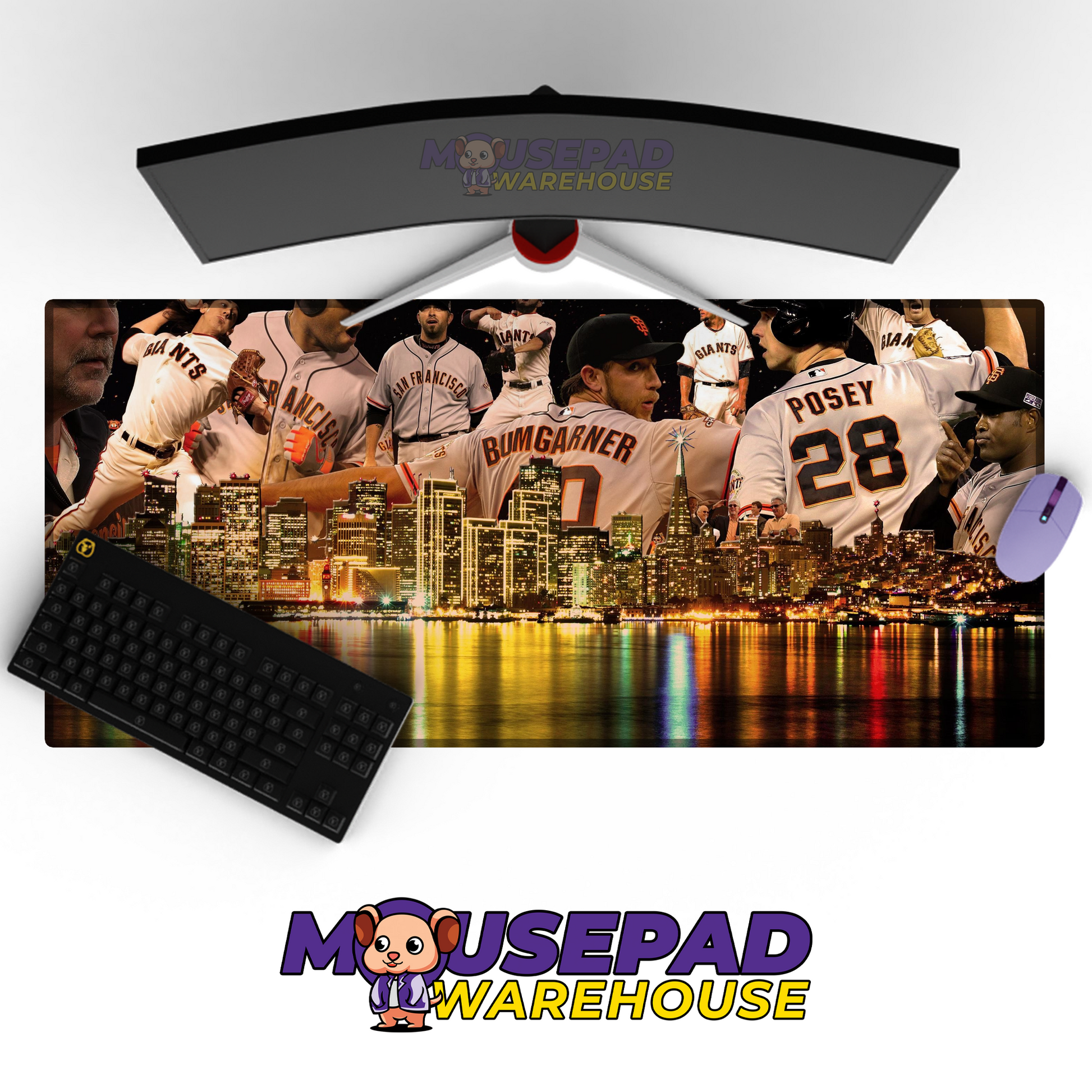 San Francisco Giants V8 Mousepad Mockup