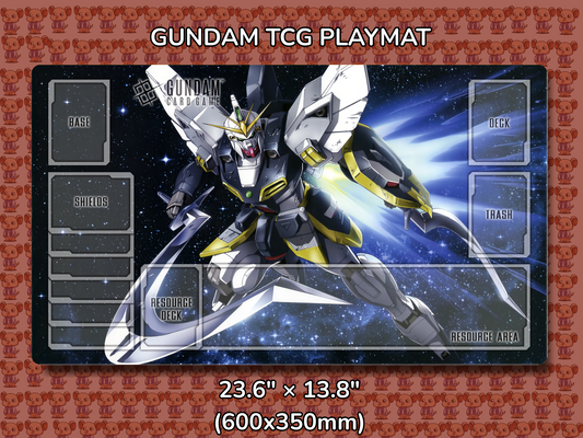 Sandrock Custom Gundam TCG Playmat Mockup