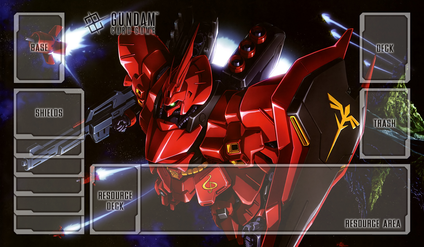 Sazabi Playmat PNG Gundam TCG Playmat