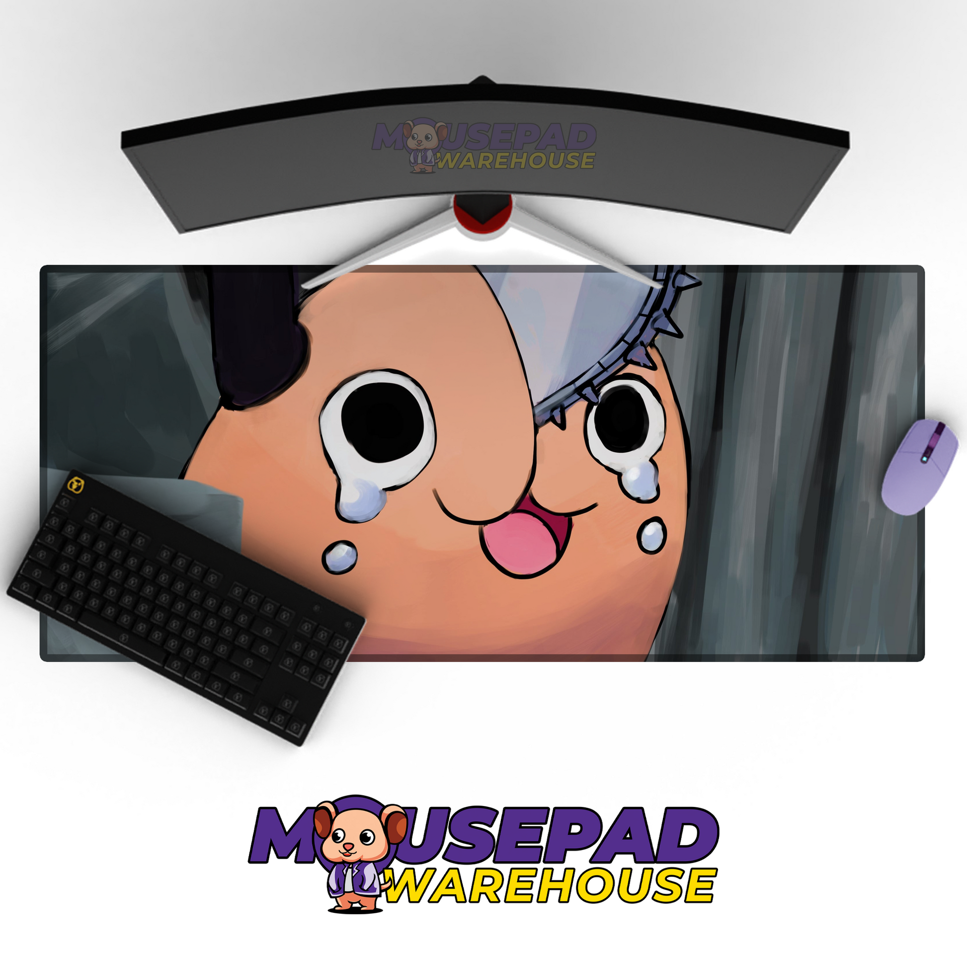 Scared Pochita Chainsaw Man V10 Mousepad Mockup