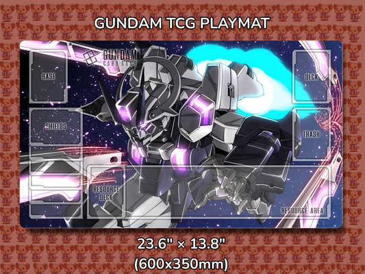 Schwarzette bits Gundam TCG Playmat Mockup
