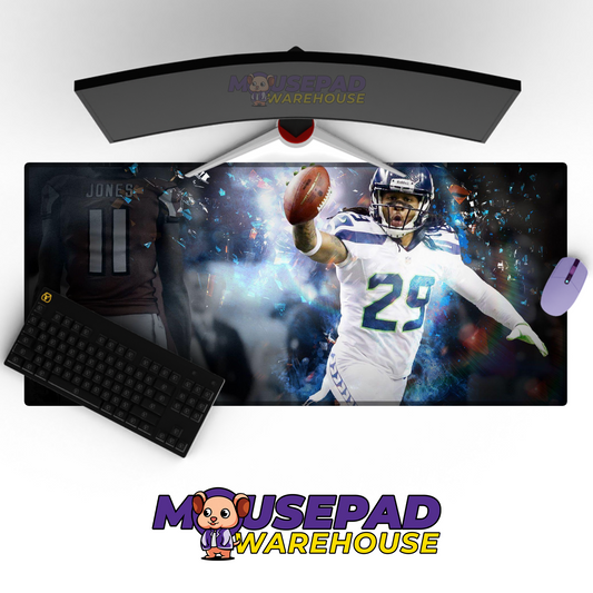 Seattle Seahawks V10 Mousepad Deskmat Mockup