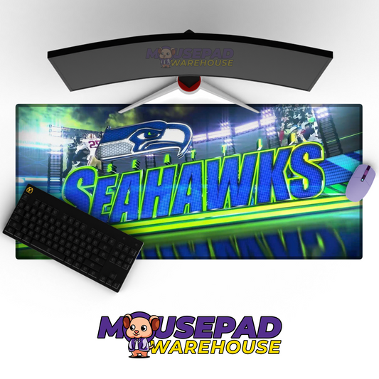 Seattle Seahawks V16 Mousepad Deskmat Mockup