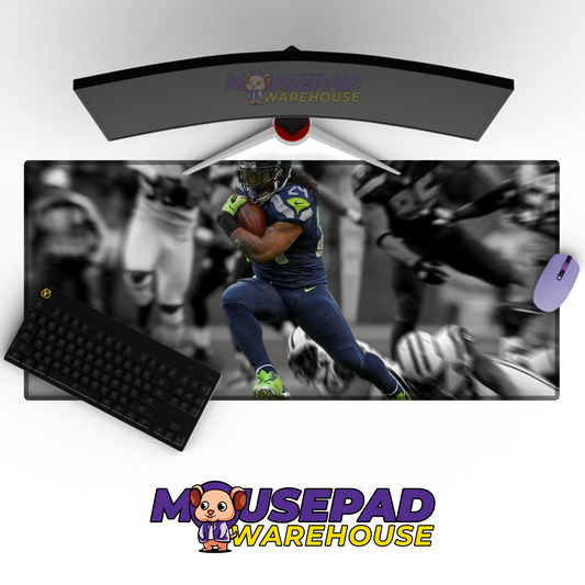 Seattle Seahawks V18 Mousepad Deskmat Mockup