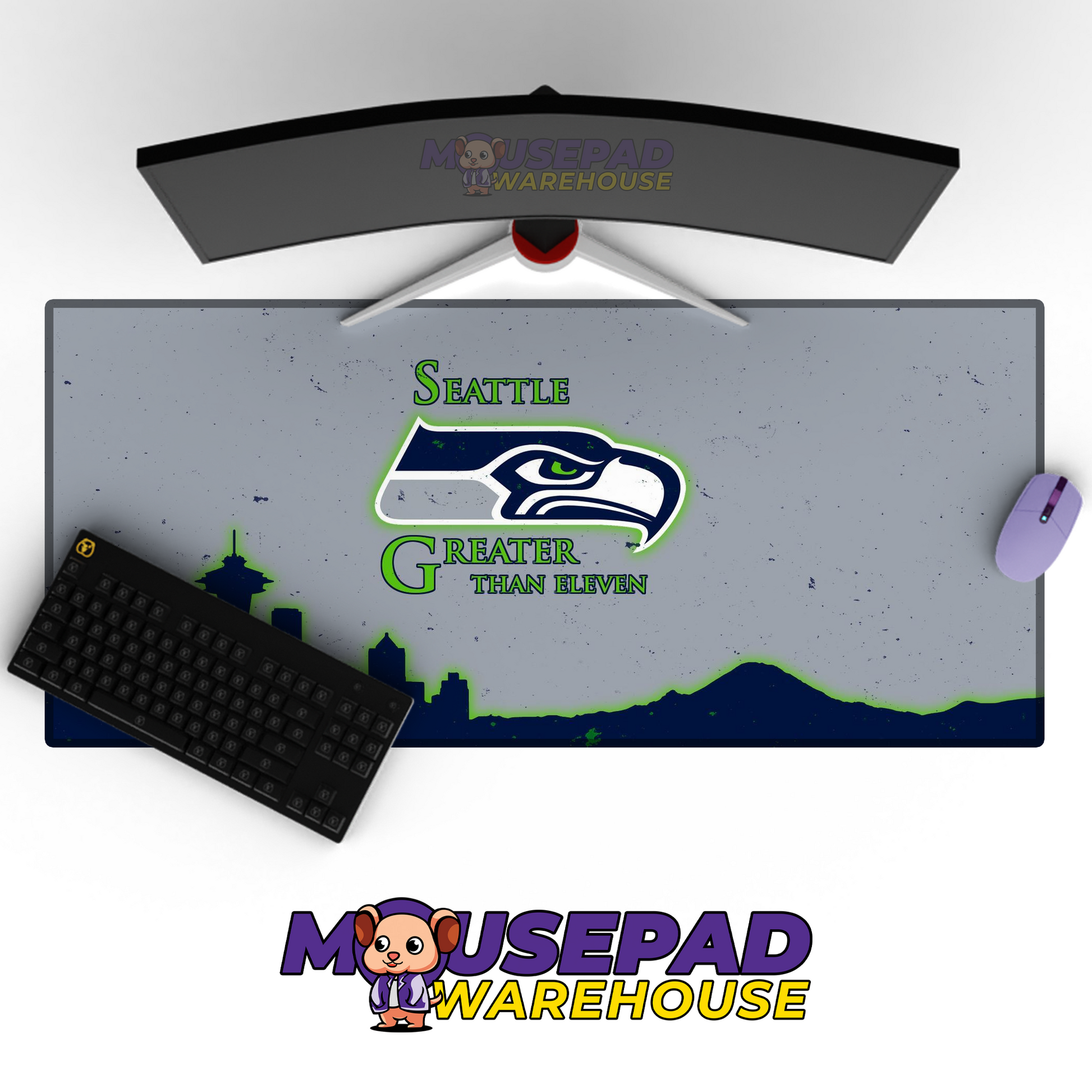 Seattle Seahawks V23 Mousepad Deskmat Mockup