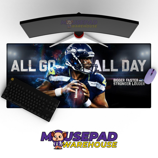 Seattle Seahawks V25 Mousepad Deskmat Mockup