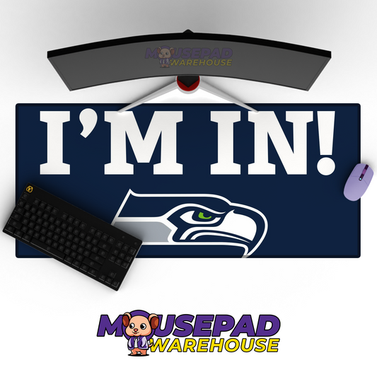 Seattle Seahawks V27 Mousepad Deskmat Mockup