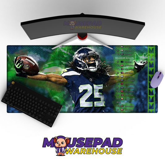 Seattle Seahawks V36 Mousepad Deskmat Mockup