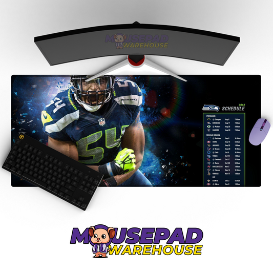 Seattle Seahawks V5 Mousepad Deskmat Mockup