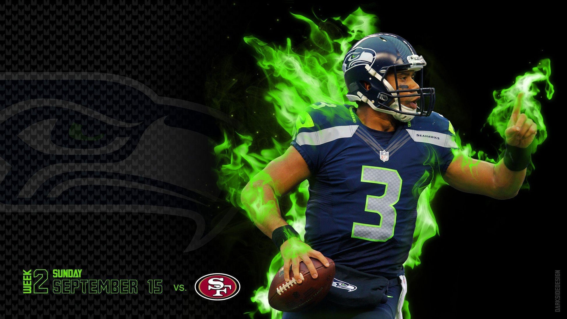 Seattle Seahawks V6 Mousepad Deskmat