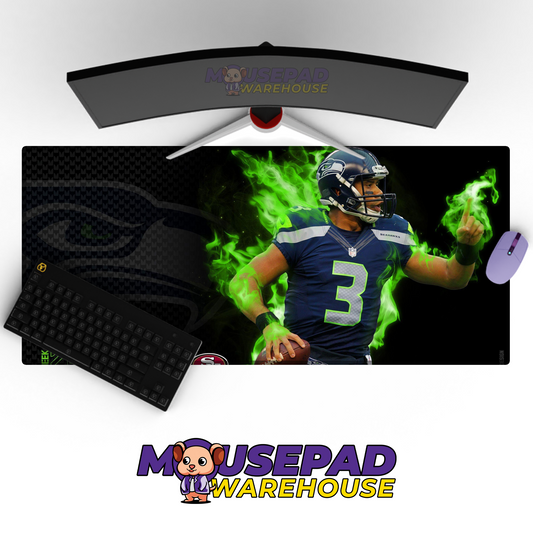 Seattle Seahawks V6 Mousepad Deskmat Mockup