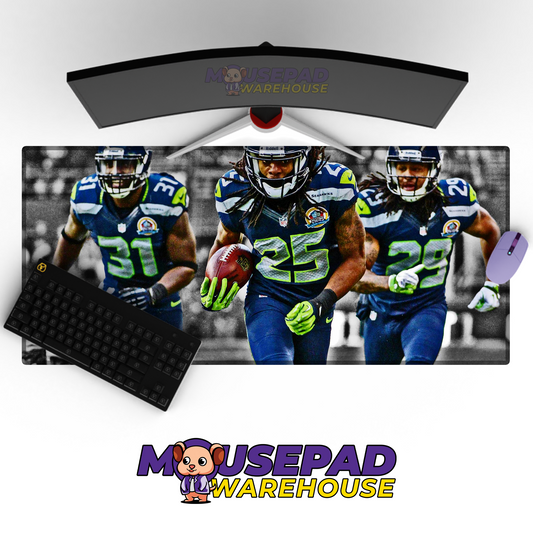 Seattle Seahawks V9 Mousepad Deskmat Mockup