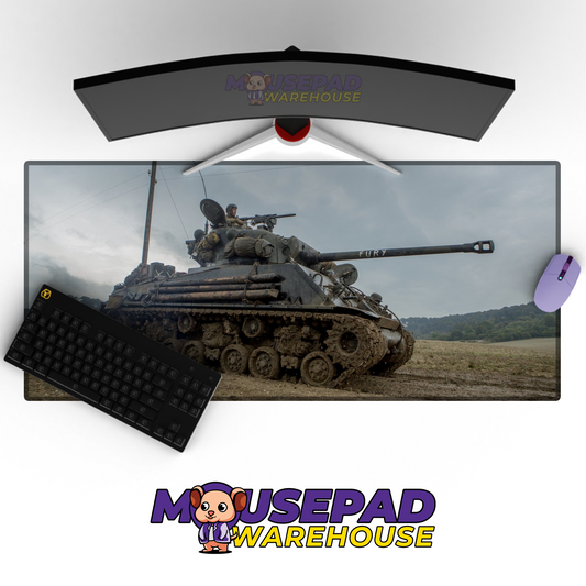 Sherman Tank WWII V10 Mousepad Deskmat Mockup