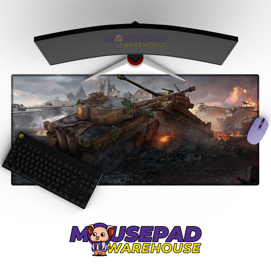 Sherman Tank WWII V11 Mousepad Deskmat Mockup