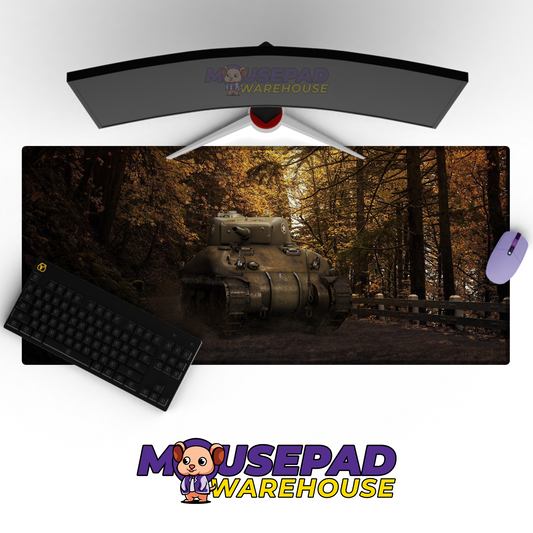 Sherman Tank WWII V16 Mousepad Deskmat Mockup