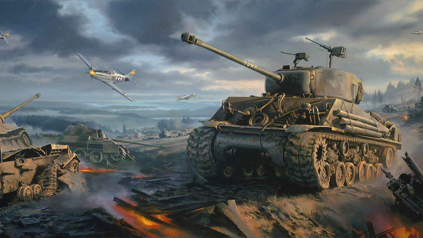 Sherman Tank WWII V1 Mousepad Deskmat
