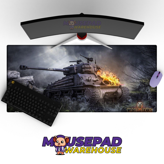 Sherman Tank WWII V3 Mousepad Deskmat Mockup