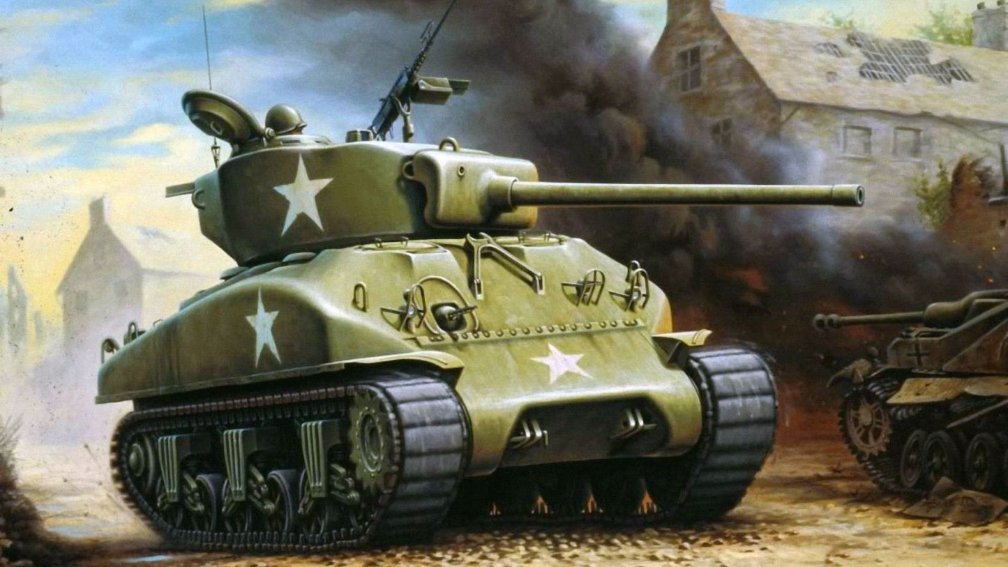 Sherman Tank WWII V5 Mousepad Deskmat