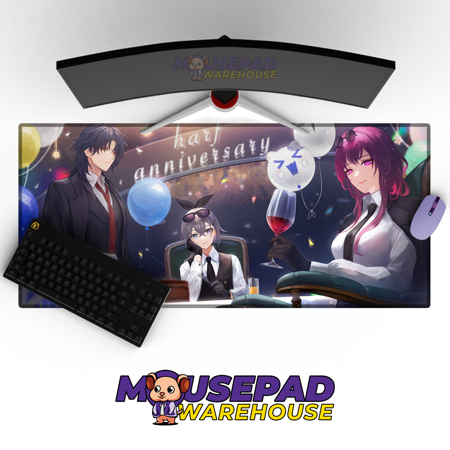 Silver Wolf Honkai Star Rail V10 Mousepad Mockup