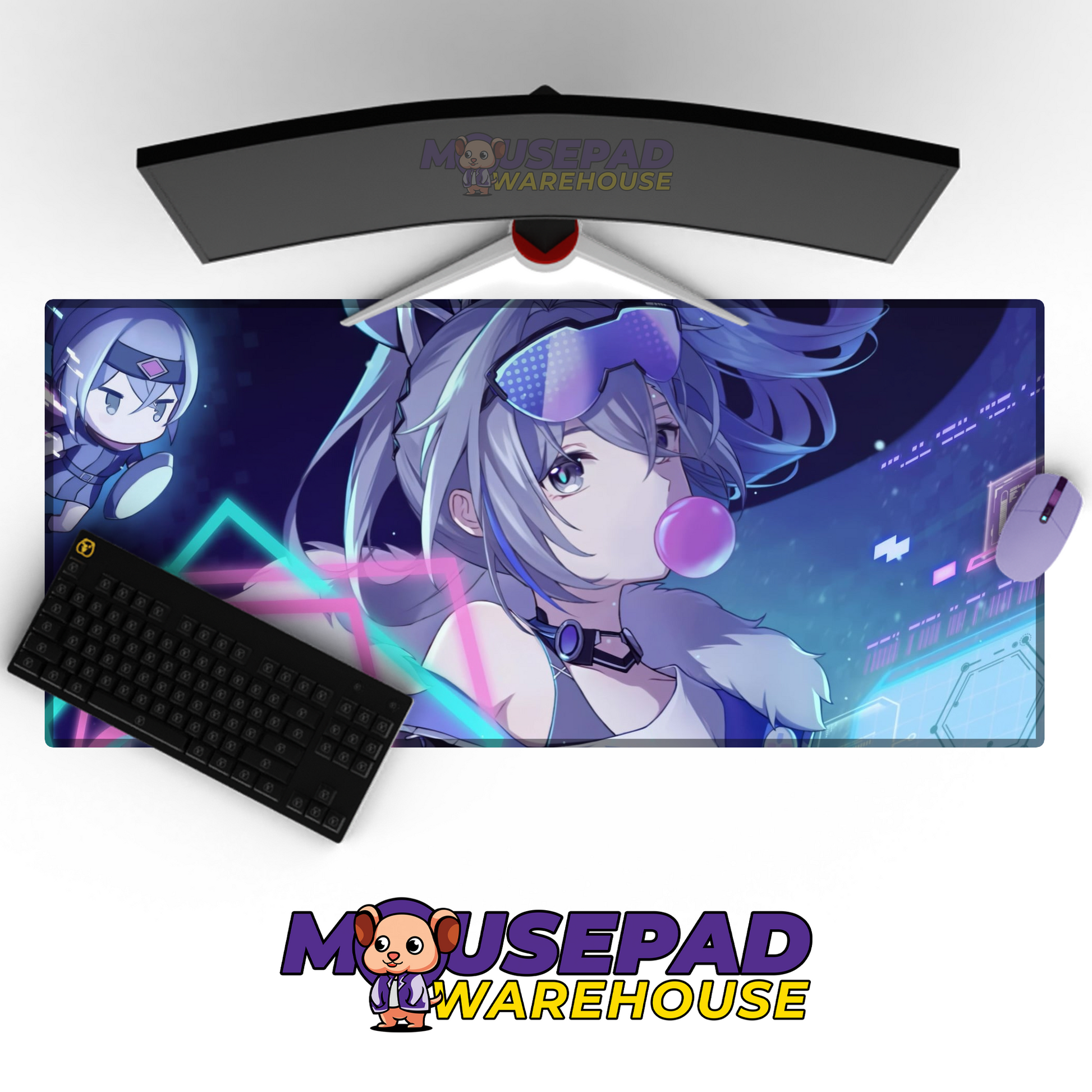 Silver Wolf Honkai Star Rail V11 Mousepad Mockup