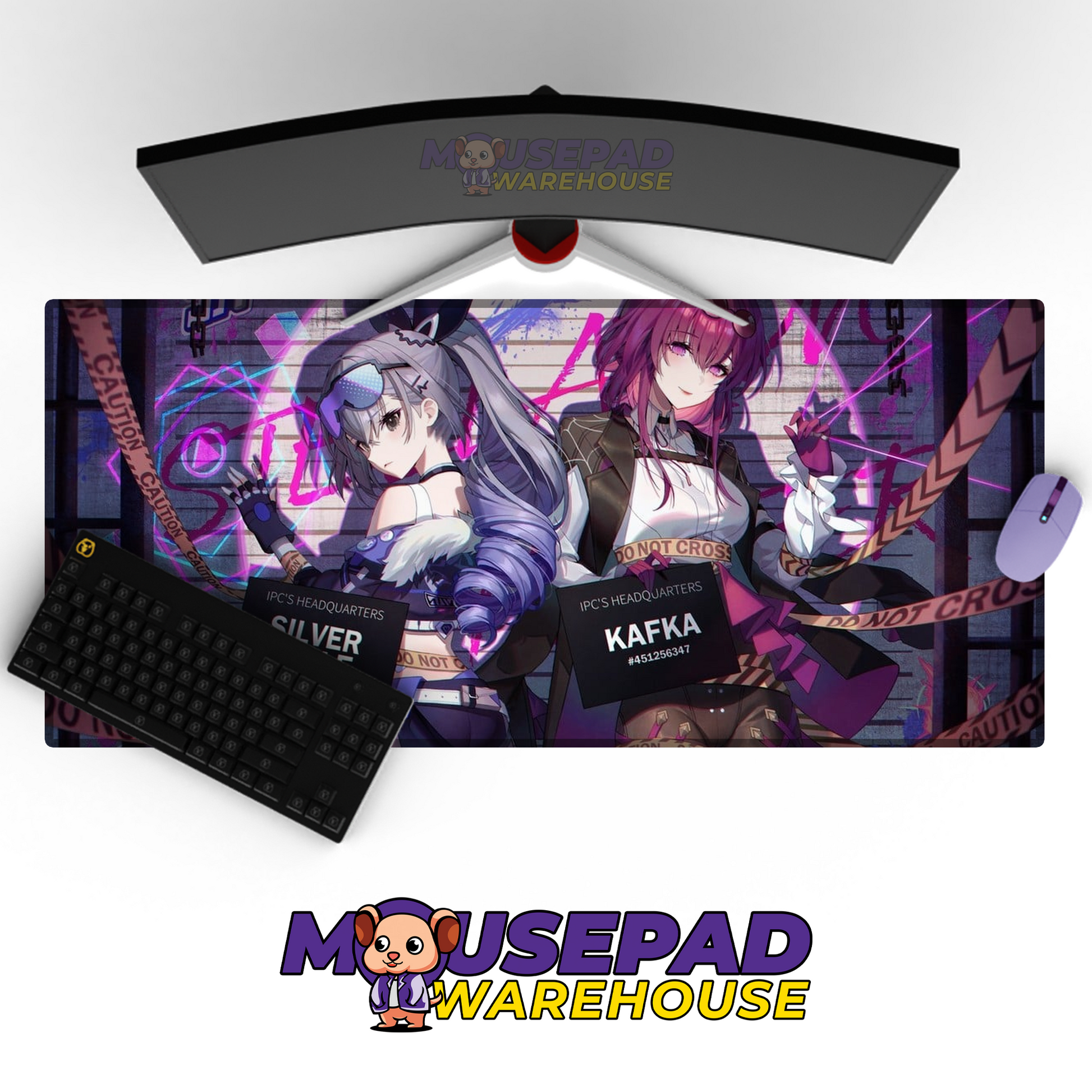 Silver Wolf Honkai Star Rail V13 Mousepad Mockup