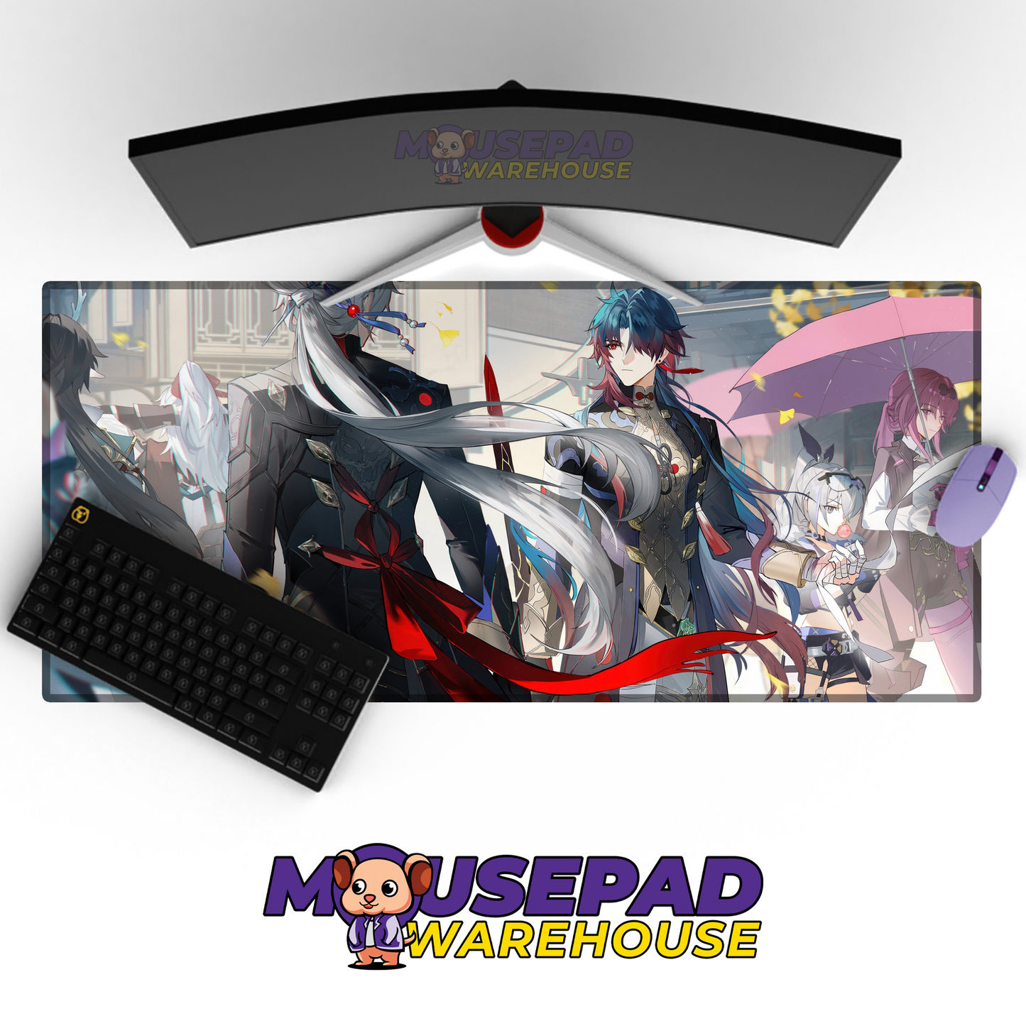 Silver Wolf Honkai Star Rail V16 Mousepad Mockup