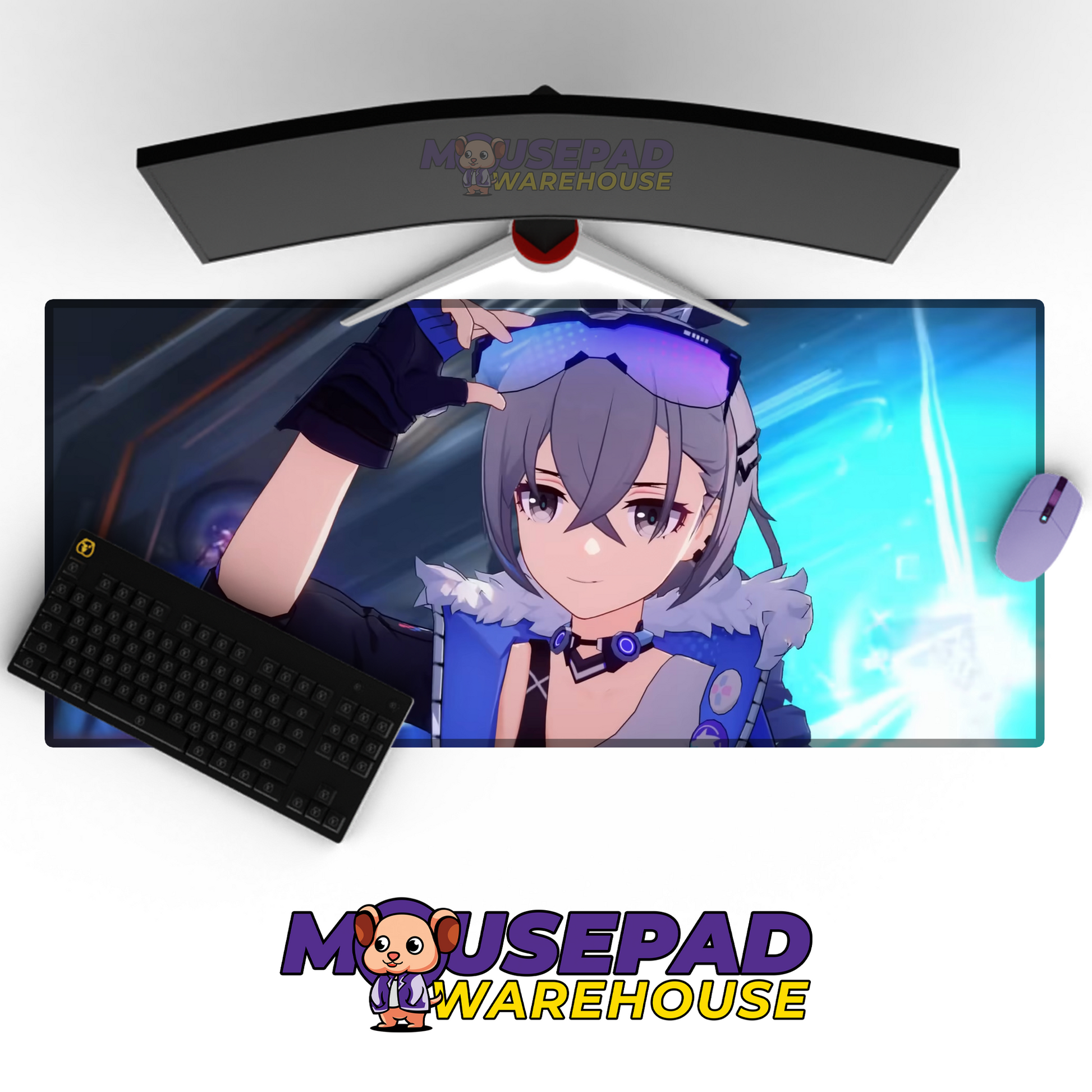 Silver Wolf Honkai Star Rail V18 Mousepad Mockup