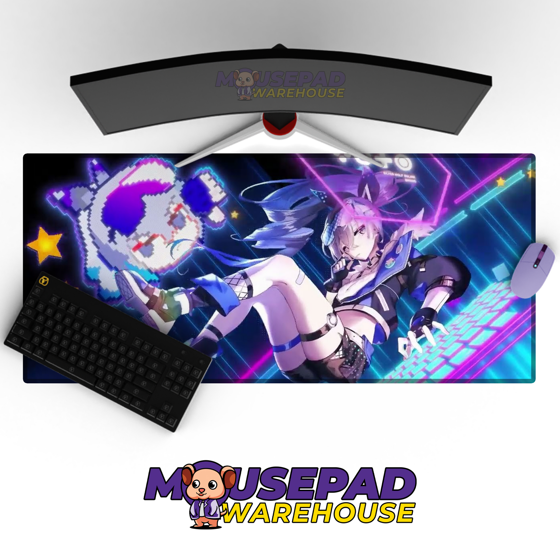 Silver Wolf Honkai Star Rail V19 Mousepad Mockup
