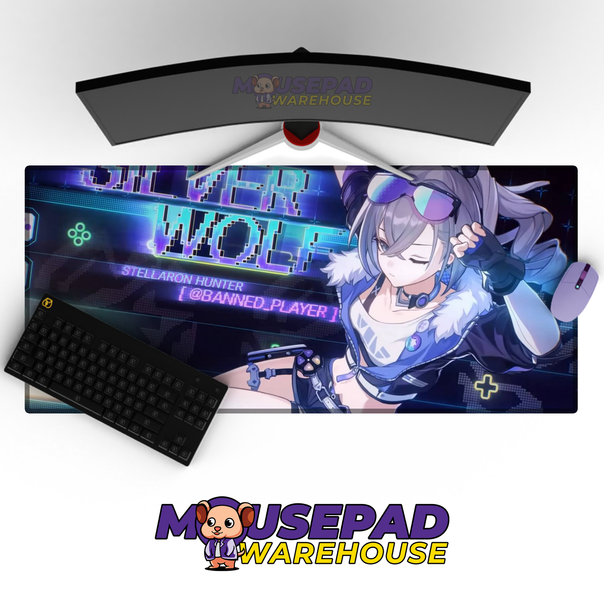 Silver Wolf Honkai Star Rail V21 Mousepad Mockup