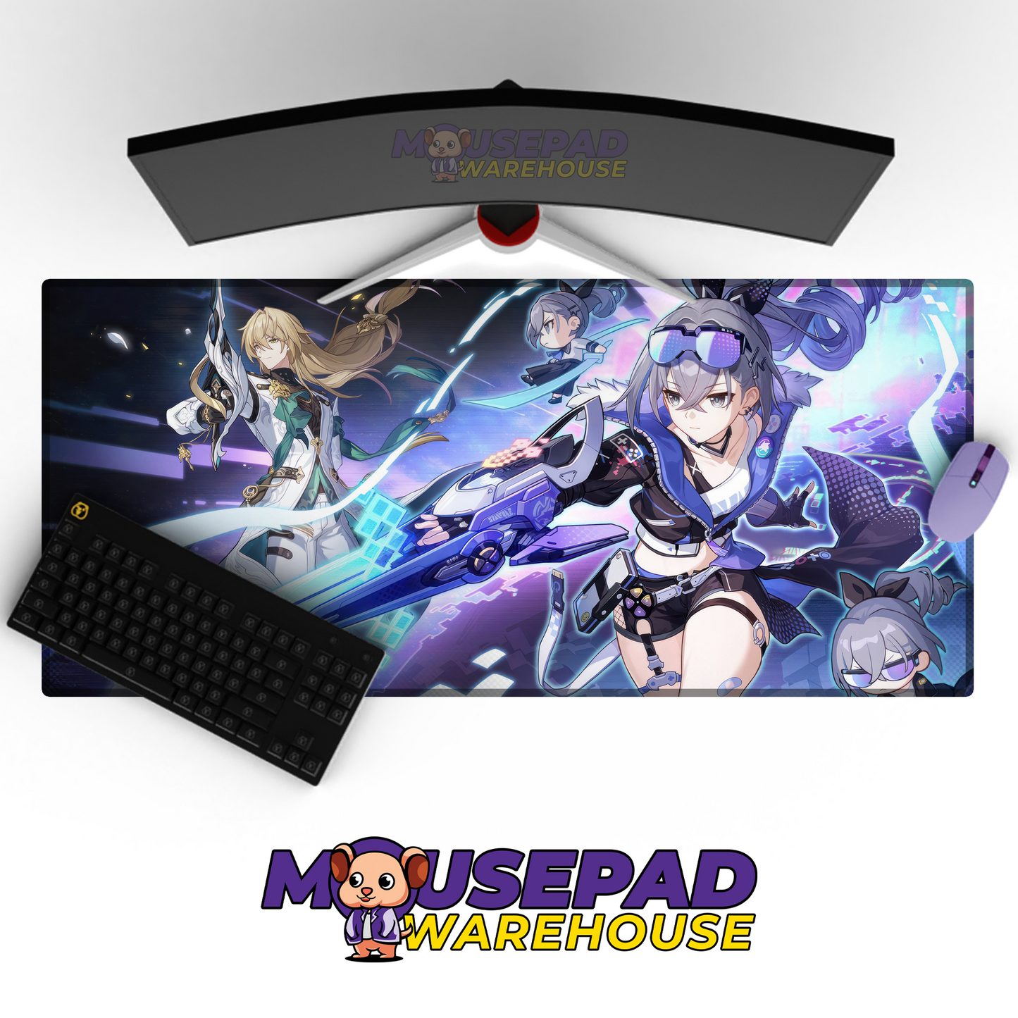 Silver Wolf Honkai Star Rail V22 Mousepad Mockup