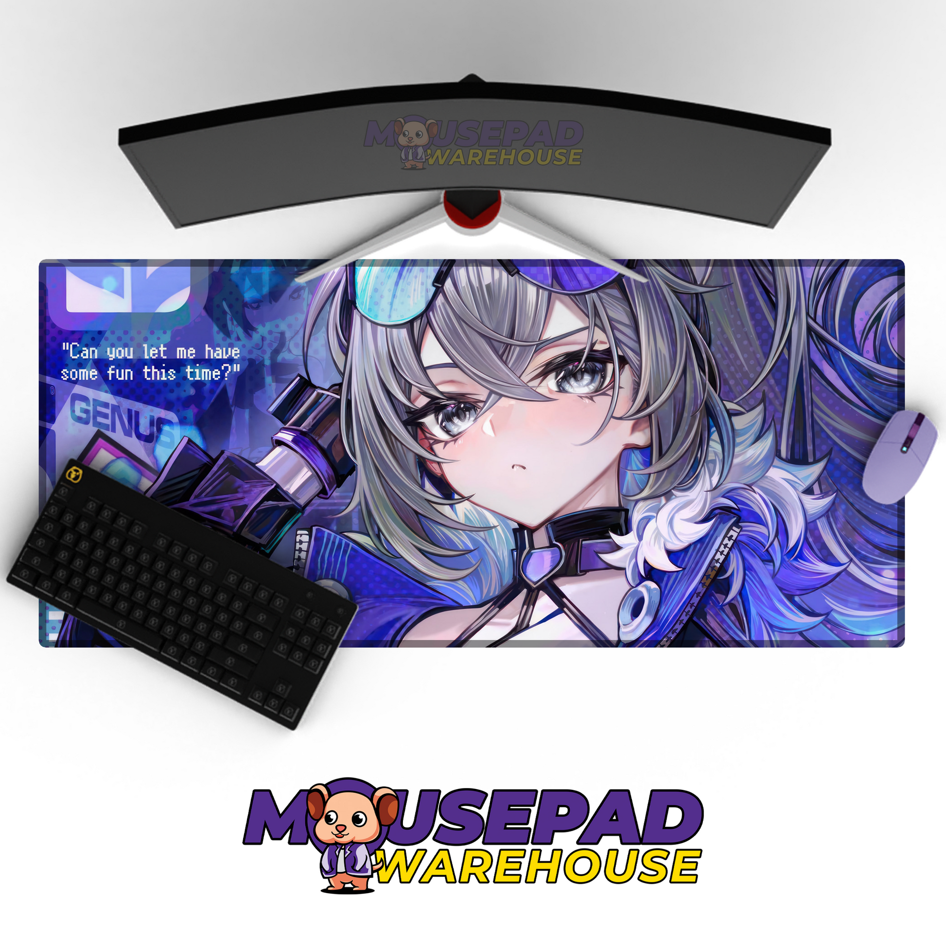 Silver Wolf Honkai Star Rail V25 Mousepad Mockup