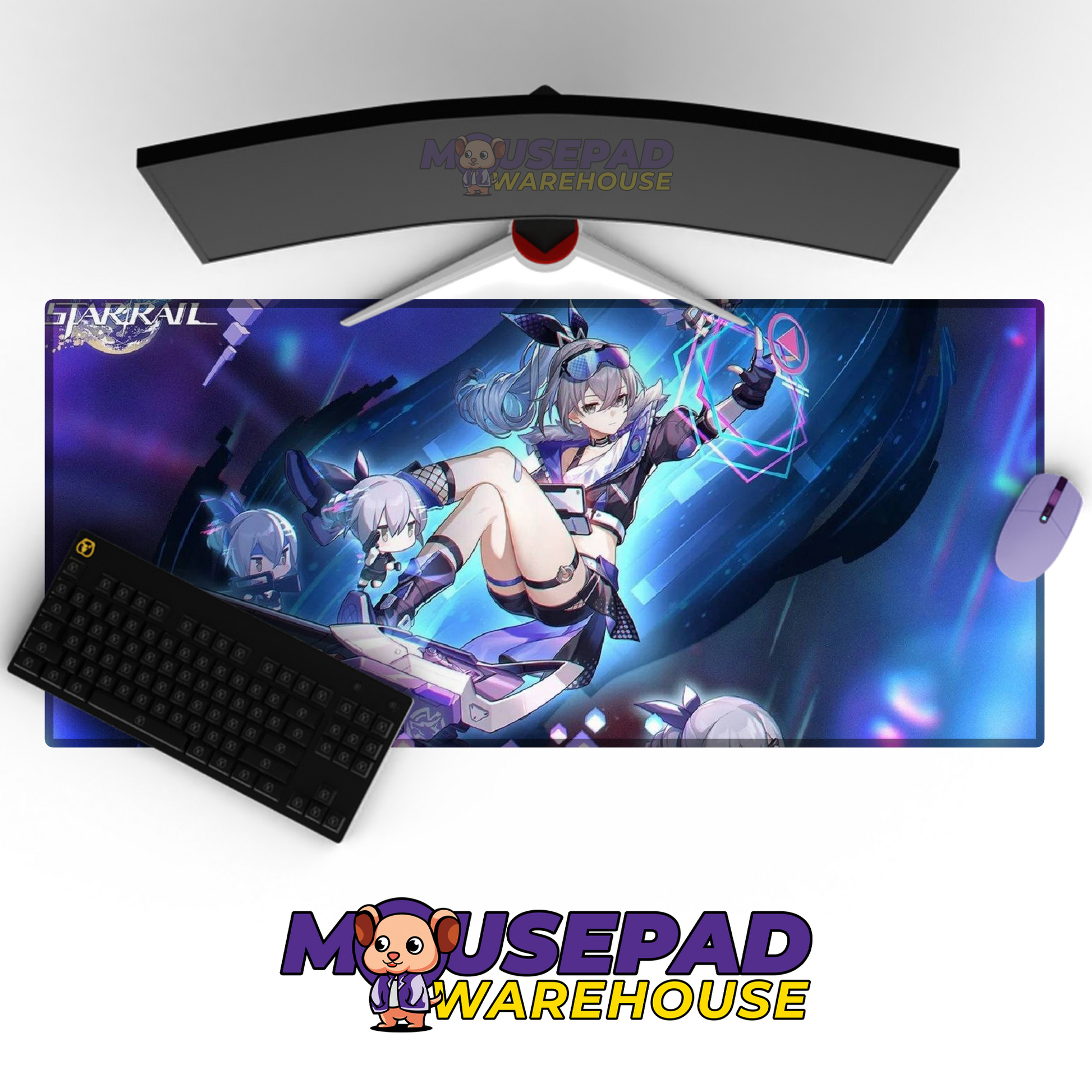 Silver Wolf Honkai Star Rail V26 Mousepad Mockup