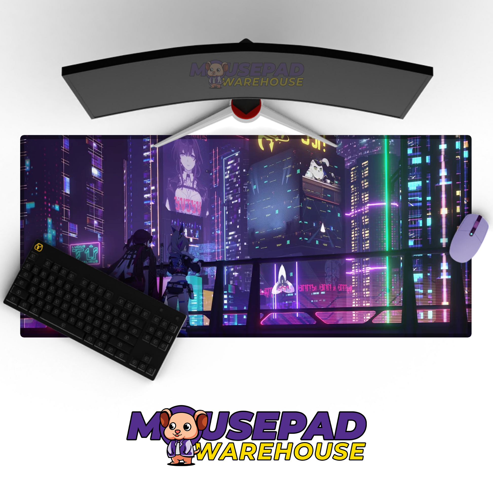 Silver Wolf Honkai Star Rail V2 Mousepad Mockup