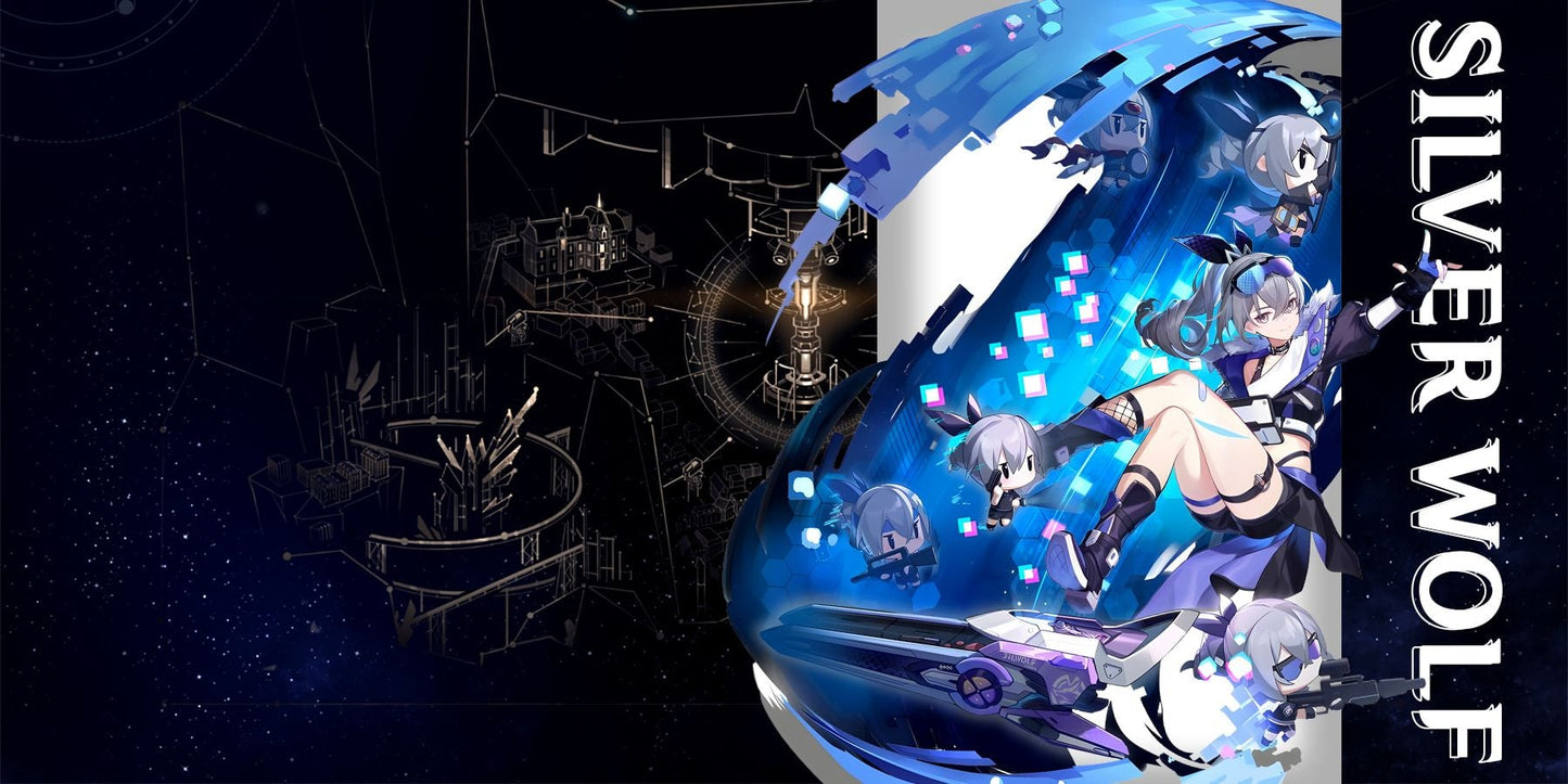 Silver Wolf Honkai Star Rail V4 Mousepad