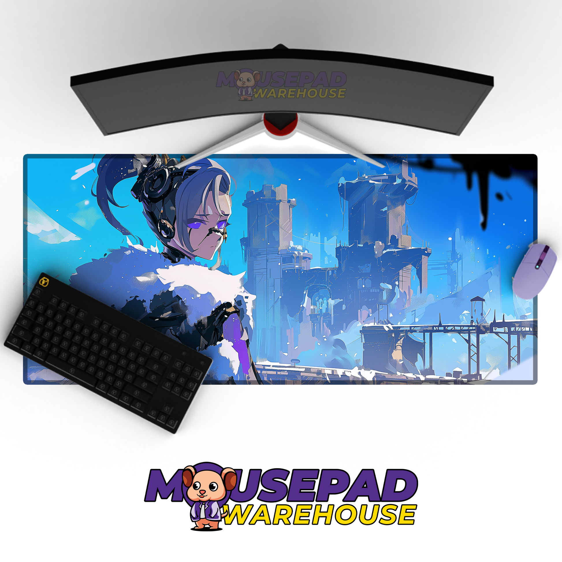 Silver Wolf Honkai Star Rail V5 Mousepad Mockup