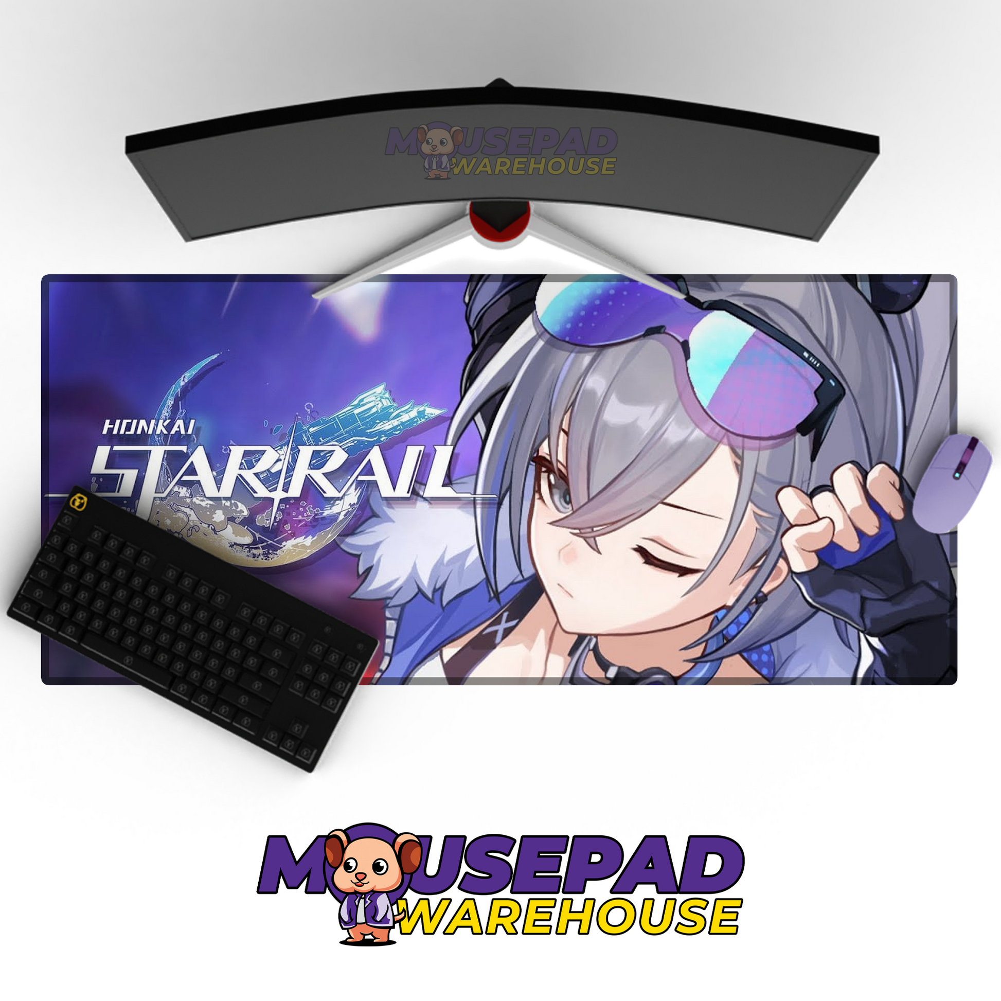 Silver Wolf Honkai Star Rail V6 Mousepad Mockup