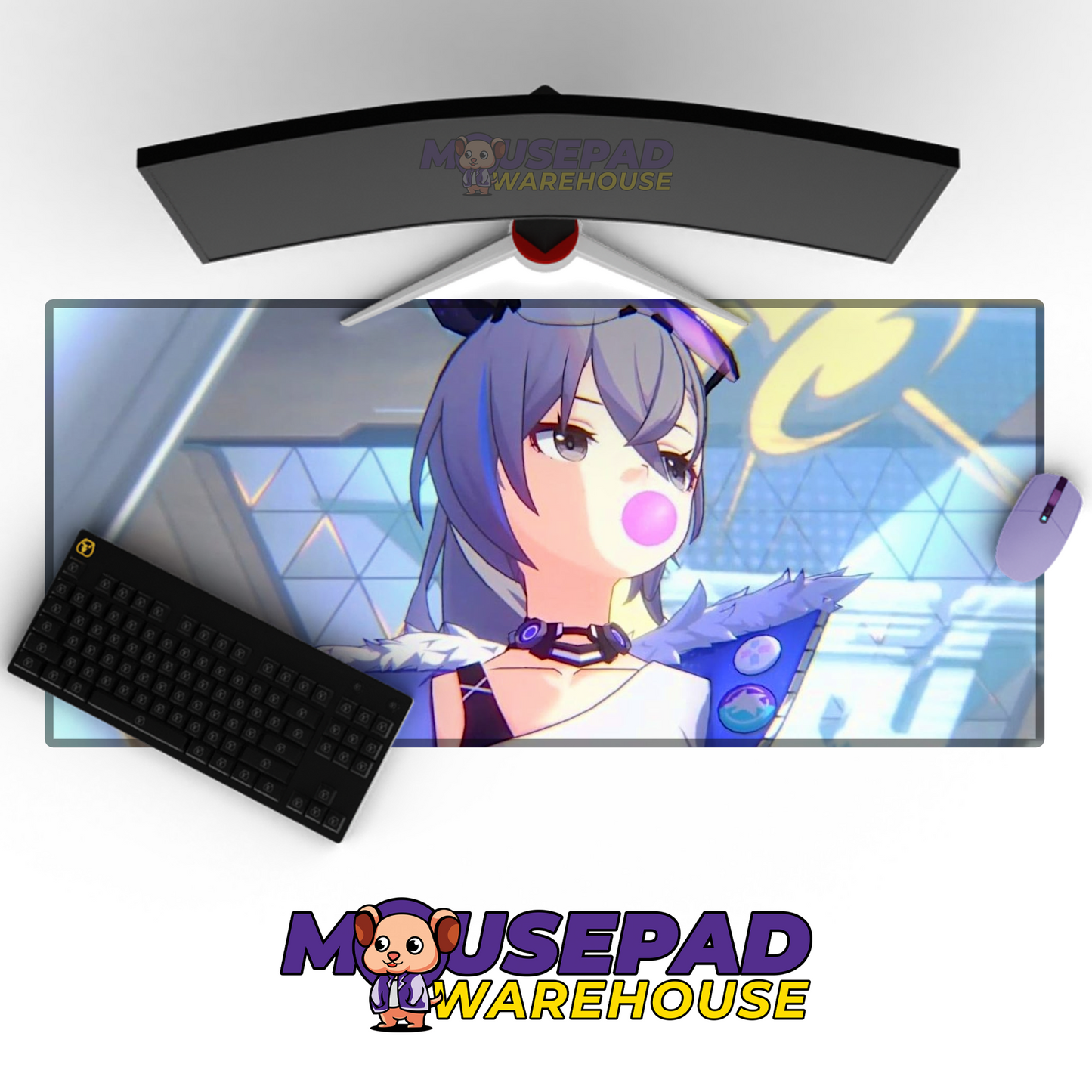 Silver Wolf Honkai Star Rail V9 Mousepad Mockup