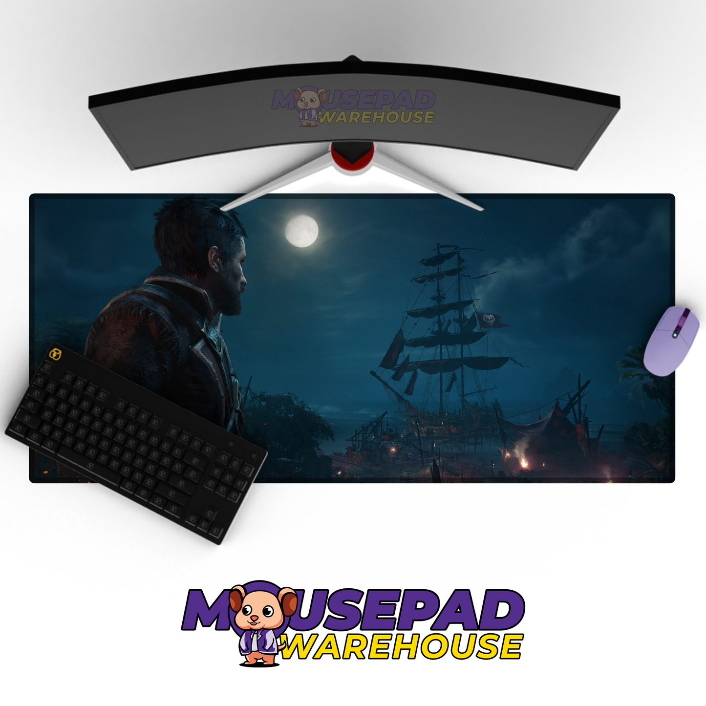 Skull and Bones V10 Mousepad Mockup