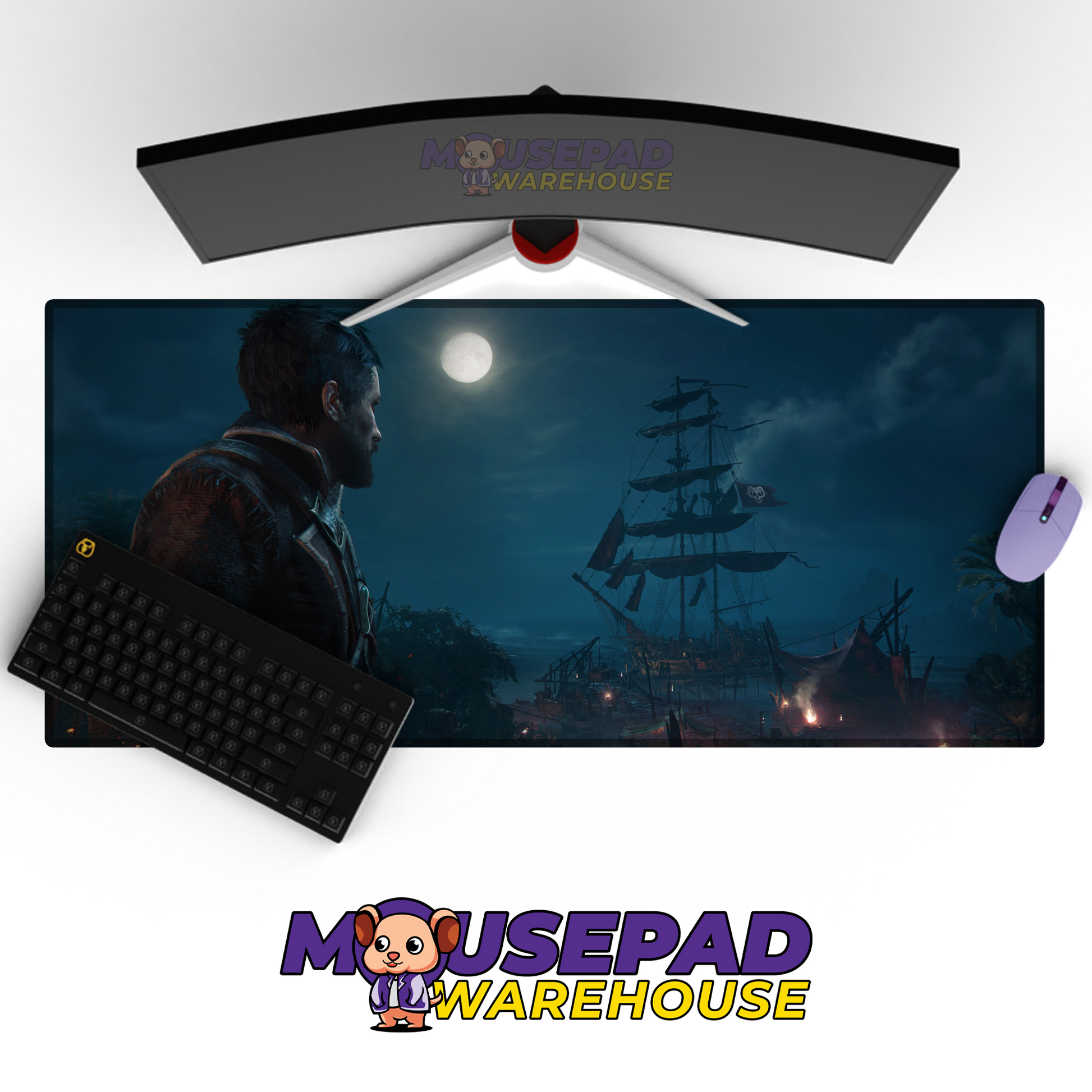 Skull and Bones V10 Mousepad Mockup