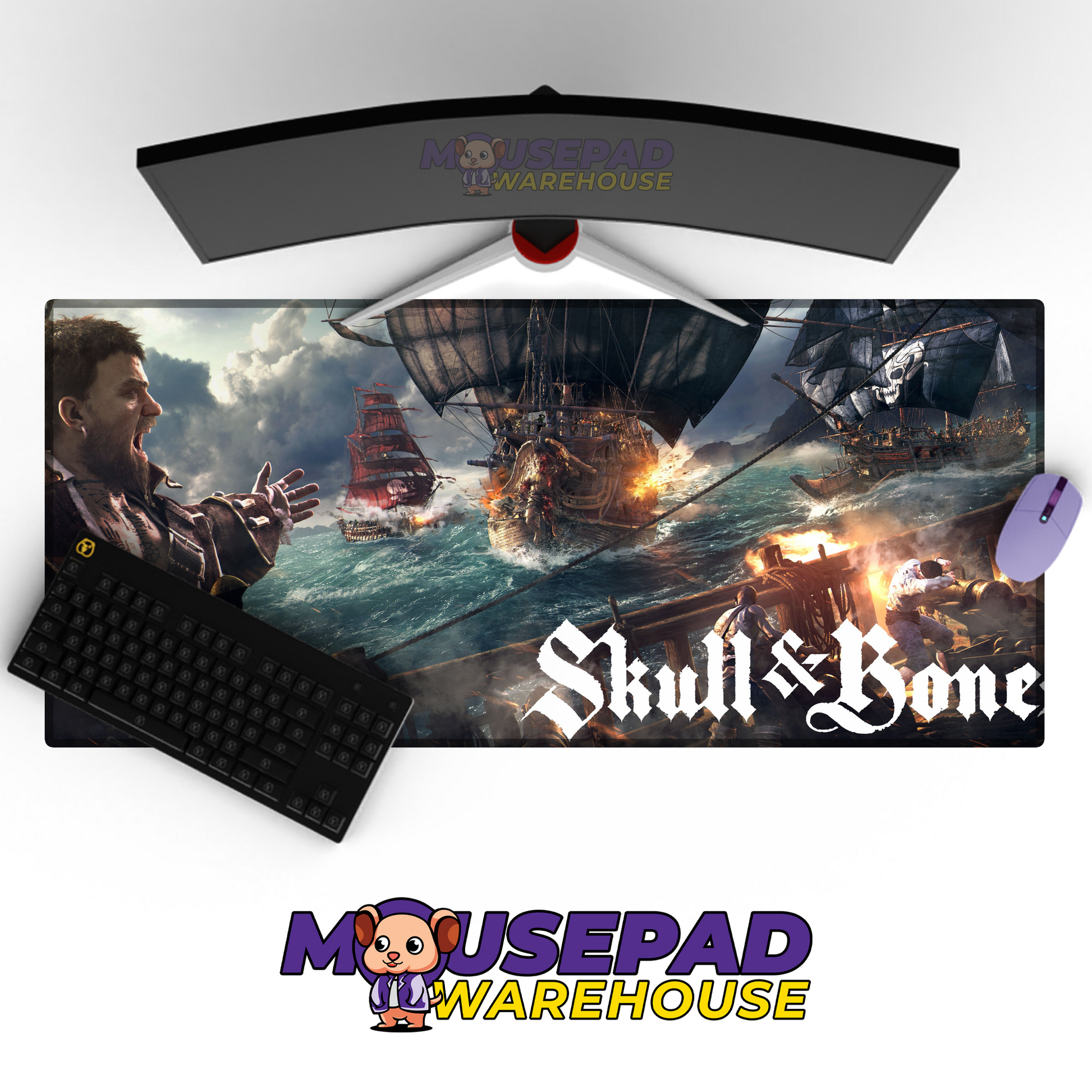 Skull and Bones V16 Mousepad Mockup