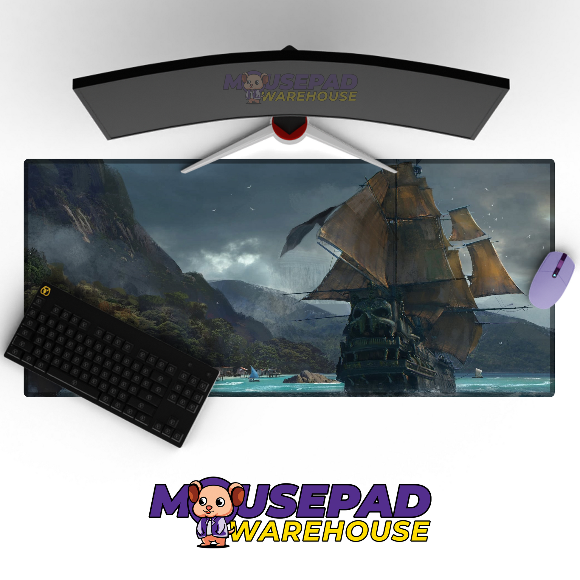 Skull and Bones V18 Mousepad Mockup