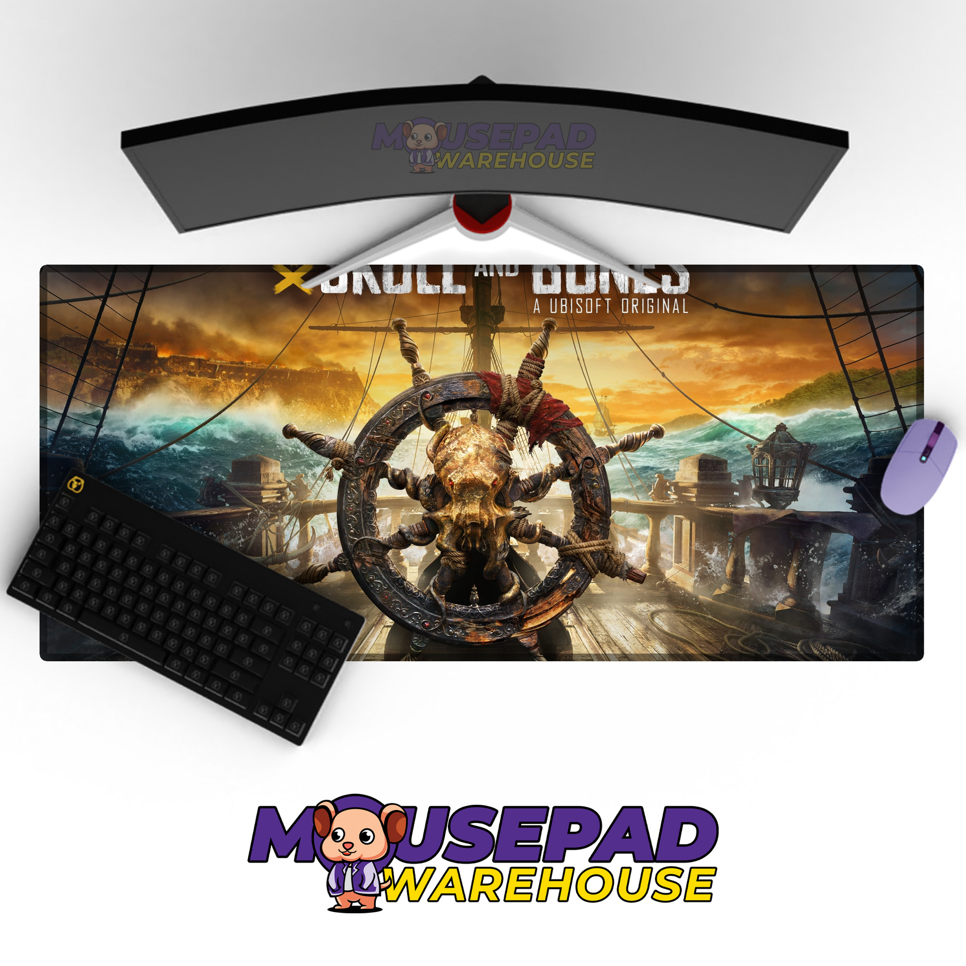 Skull and Bones V1 Mousepad Mockup