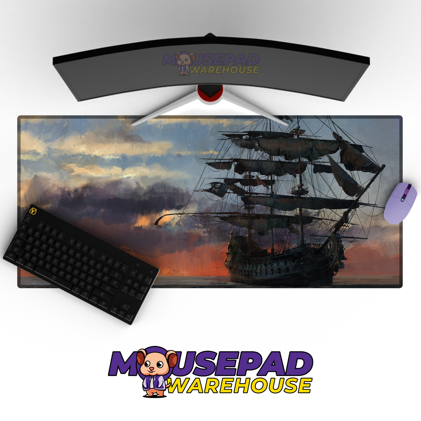 Skull and Bones V23 Mousepad Mockup