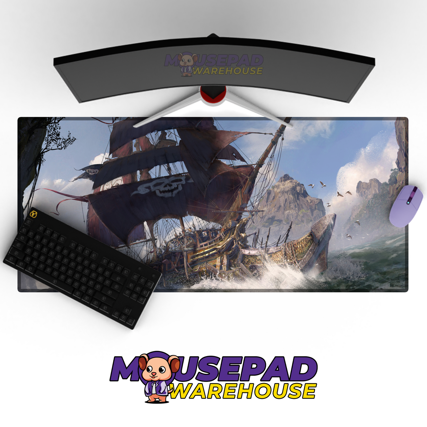 Skull and Bones V5 Mousepad Mockup