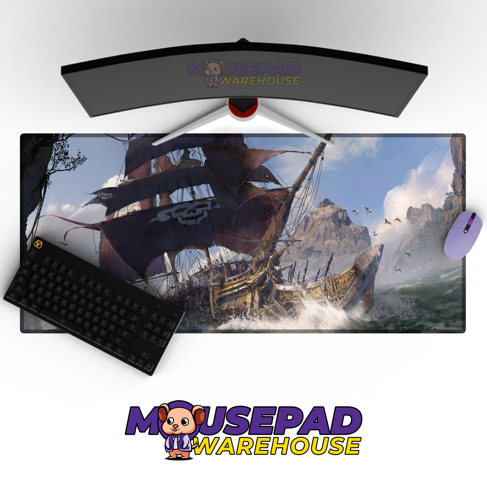 Skull and Bones V5 Mousepad Mockup