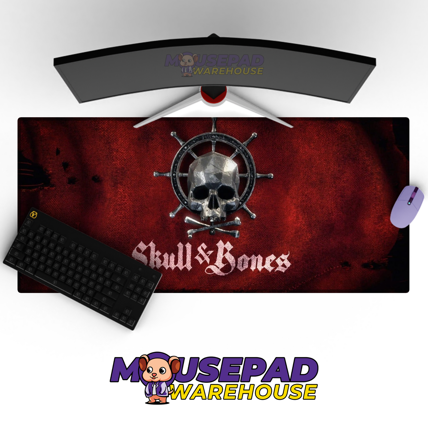Skull and Bones V9 Mousepad Mockup