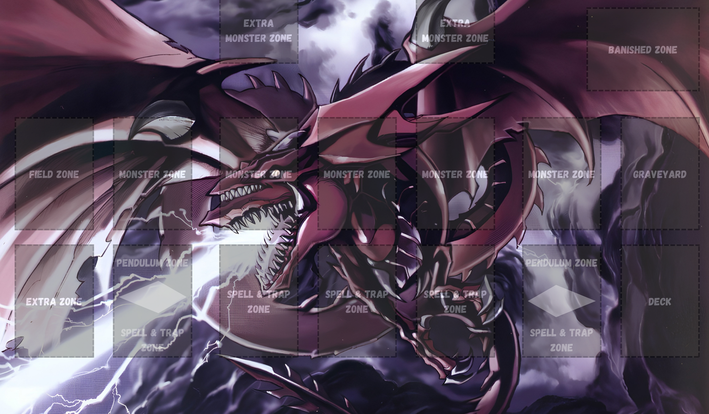 Slifer the Sky Dragon V2 Yu Gi Oh Card Game Playmat