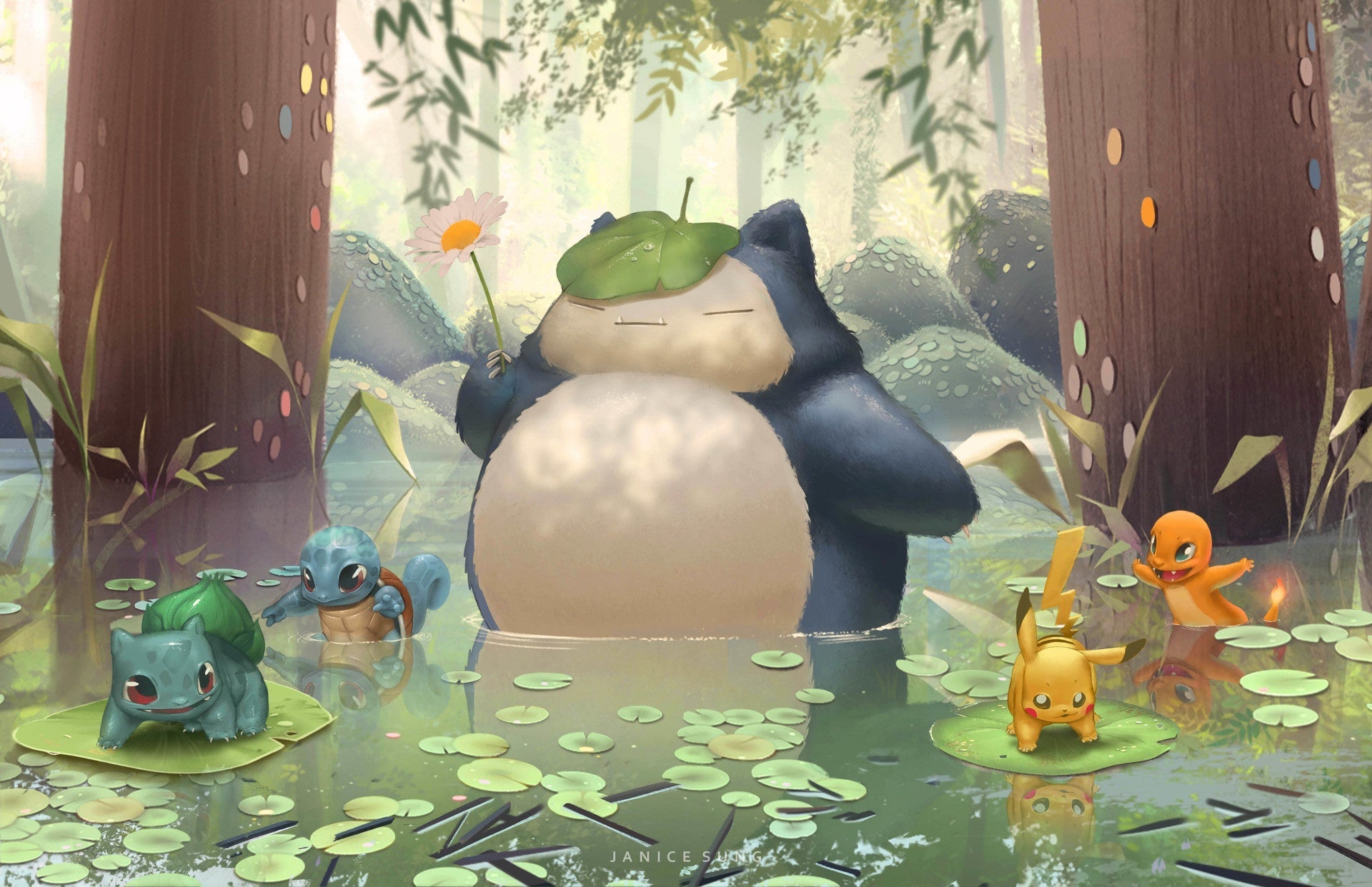 Snorlax River Party